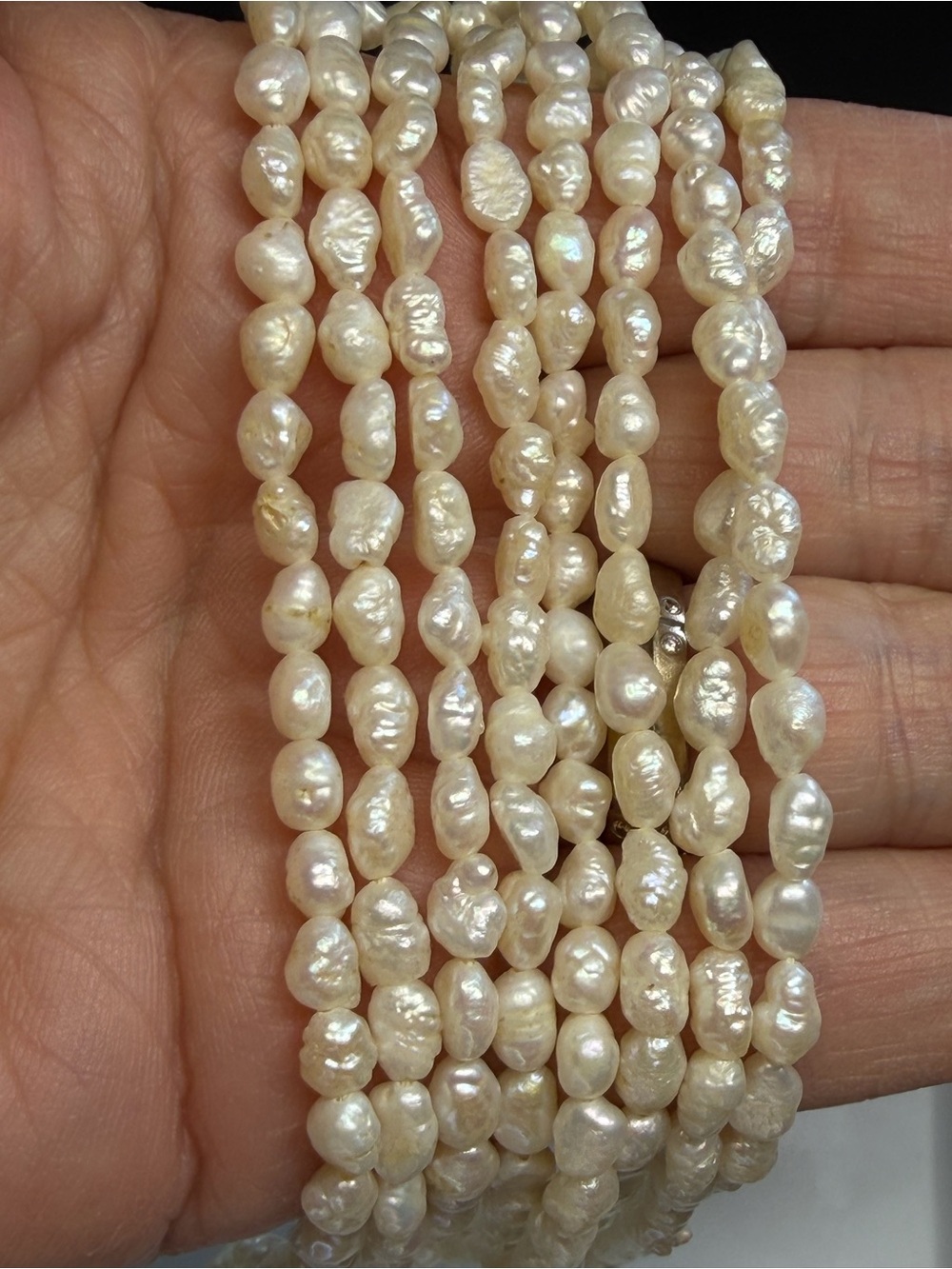 Freshwater 32”White Pearl Necklace - Picture 3 of 4